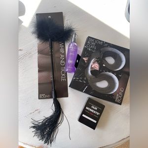 Adult fun night combo toy pack/whip/toy cleaner/hard game/hand cuffs